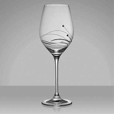 Dartington Crystal Glitz Wine Glasses, 0.33L, Set of 2